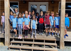 Second grade class at Huckleberry Farm